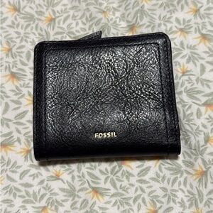 Fossil Black Leather Bi-Fold Wallet